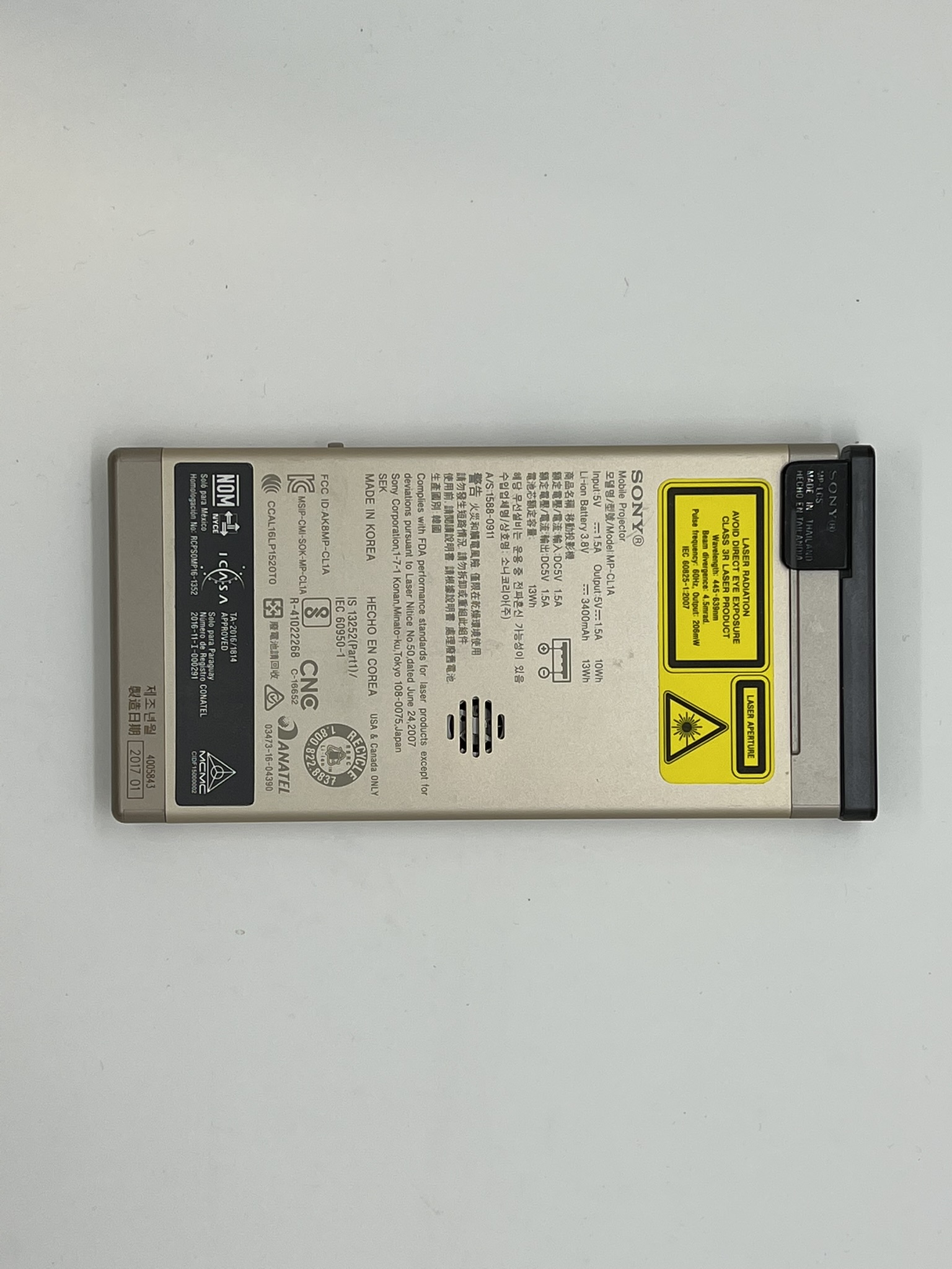 Sony MPCL1 Projector, Borrow in rentolf